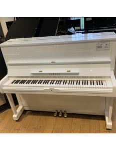 Yamaha U1 blanc laqué
